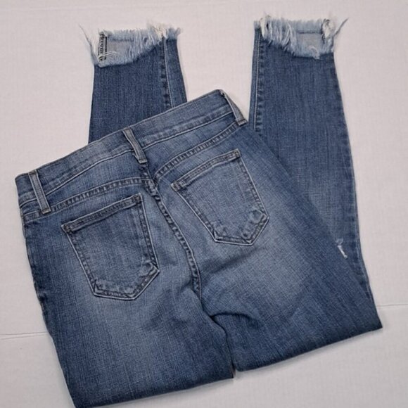 PISTOLA Audrey Distressed Frayed Skinny Jeans Santa Cruz Blue 27 NEW DEFECT - Picture 4 of 8